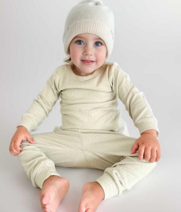 Rib Knit Organic Cotton Kids Set